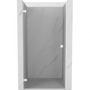 Mexen Lunar-B porte de douche pivotante gauche 50 cm, transparente, blanche - 832-050-000-20-00-L