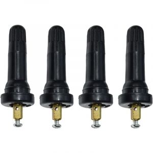 Lot de 4 tiges de valve de capteur de pression des pneus tpms, système de surveillance de la pression des pneus de valve tpms, capteur de système de