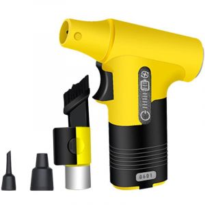 Tonysa - Souffleur Air Comprimé, 130000 TR/Min de Pulvérisation d'Air Comprimé avec Batterie 3000mAh, Soufflette Voiture, Bombe Air Sec pour Clavier,
