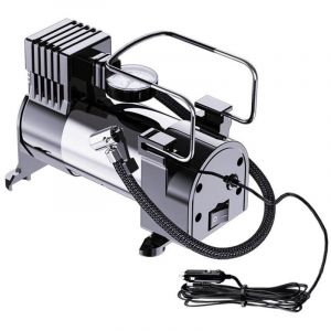 Gonfleur de pneus multifonction portable, compresseur d'air, pompe &agrave; air pour pneus de voiture 12 V avec manom&egrave;tre et syst&egrave;me d'alimentation par