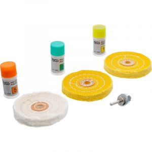 BGS Assortiment de polissage pour m&eacute;taux durs 7 pi&egrave;ces - 3991