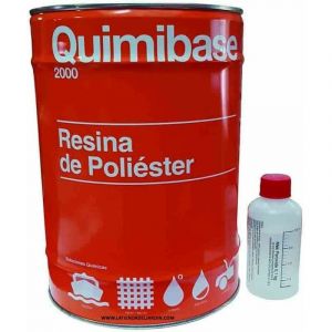 Quimibase - Kit de réparation en Résine Polyester 5 kg + catalyseur peroxyde