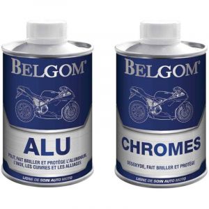 Belgom - Lot promo nettoyant alu et nettoyant chrome - 250 ml