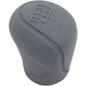 1 jeu de couvercles de pommeau de levier de vitesse en silicone (Gris), couvercle de protection universel pour pommeau de levier de vitesse de