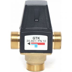 Mitigeur thermostatique 3 voies DN20 pour eau chaude et froide Protection contre les brûlures Filetage extérieur Laiton Eau chaude Acier inoxydable