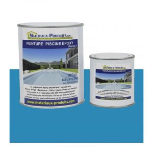 Peinture Piscine Epoxy - 1 Kg Bleu France Matpro