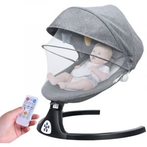Flasidu - Transat b&eacute;b&eacute;,&Eacute;quip&eacute; d'un syst&egrave;me de capteur intelligent, d'une chaise ber&ccedil;ante &eacute;lectrique et d'une fonction musicale Bluetooth.