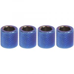 Jonlaki Anneaux de Collier d'appui-t&ecirc;te de Voiture en Alliage d'aluminium, 4 Pi&egrave;ces, D&eacute;cor pour SUV, Camion et Int&eacute;rieur de Voiture-Or (Bleu br&ucirc;l&eacute;)