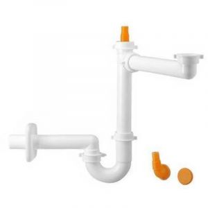 SIPHON COMPACT POUR &Eacute;VIERS &Agrave; 1 VOIE (MARQUE LIRA) Dimensions : 1"1/2