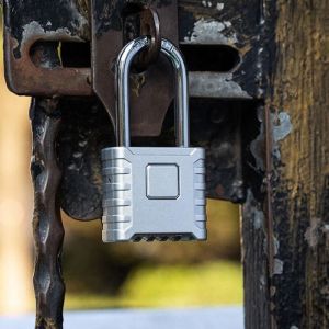 Sollbry - Cadenas à combinaison, cadenas en acier inoxydable à longue anse robuste - Cadenas à combinaison à 4 roues pour casiers de gym, unités de