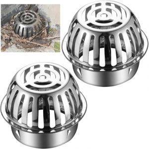 2 Pi&egrave;ces Prot&egrave;ge Goutti&egrave;re, Robustes et Faciles &agrave; Utiliser, Crapaudine de Goutti&egrave;re, &Eacute;vite le Blocage des Tuyaux, Grille Goutti&egrave;re Anti Feuilles,