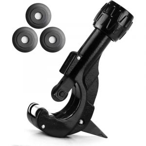 Coupe Tube Coupe-tuyau avce 3 Molette de Rechange et Lame D'&eacute;bavurage pour &Oslash; 3-35 mm / 1/8" - 1 3/8" Tubes Tuyaux en Cuivre, Laiton, M&eacute;tal L&eacute;ger et