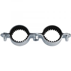 Profix - Collier Double Isophonique acier zingué - Pas 7x150 Ø20 - Boite de 25