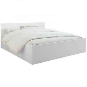 Lit Comfivo Romtea 100 , Double, 180x200, Stratifié, Sommier à lattes, 184x204x80cm