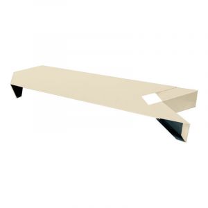 Angle 135&deg; pour couvertine en alu Couleur - Ivoire clair - RAL 1015, Largeur - 285 mm - ALUHOME