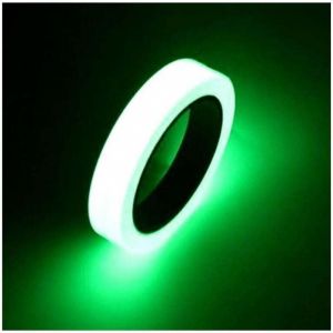 Ruban fluorescent, 10 m x 1,5 cm, ruban fluorescent autocollant, ruban phosphorescent, ruban lumineux vert, ruban phosphorescent vert pour tre