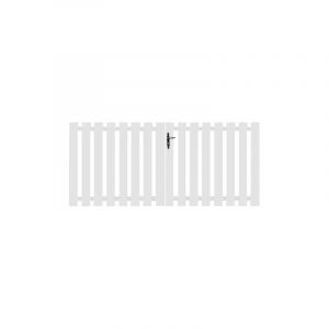 Portail battant pvc blanc H120 x L350 bale