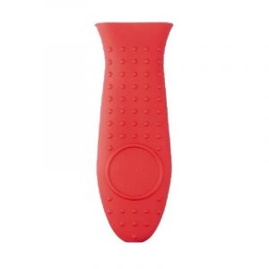Cache-pot rectangulaire en silicone rouge