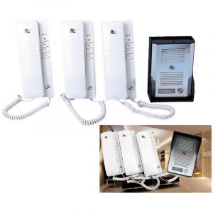 Kit D'interphone Pour Portail Trois Combin&eacute;s 4 Fils Interphone Maison Bureau