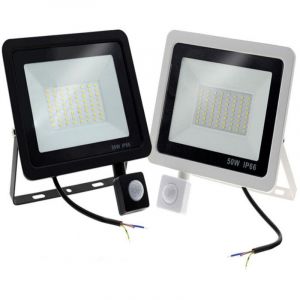 1PACK - 100W Projecteur LED détecteur de mouvement,Blanc Froid (6500K) 10000LM Projecteur LED Exterieur Avec Detecteur Imperméable IP66 Projecteur