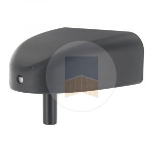 Gond Equ'inox à visser avec cache en Aluminium Finition: Blanc Ral 9016 - Portac