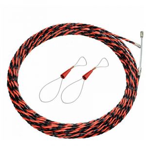 Tigrezy - Aiguille Electricien 50M Tire Fil Electrique 5mm Diamètre Aiguille Tire Fil, rétractable d'installation pour tire Cable et rallonge en