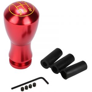 Pommeau Levier Vitesse Universel voiture bo&icirc;te automatique / manuelle 5 Changement De Vitesse en Alliage d'alu um ( Couleur : Rouge )