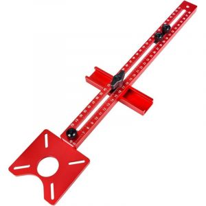 Support de rainure pour défonceuse, guide de défonceuse 4 en 1, quincaillerie de cabinet en aluminium pour défonceuse avec poinçon central