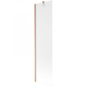 Mexen - Next paroi de baignoire 1-volet 50 x 150 cm, givré, cuivre brossé - 895-050-000-00-30-65