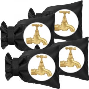 Protection antigel pour robinet, lot de 4 protections pour robinet d'ext&eacute;rieur, protection &eacute;tanche pour robinet de jardin, contre le gel hivernal, 20