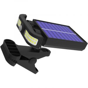 G&eacute;n&eacute;rique Lumieres Solaires De Gouttiere, Lampes Solaires A Pince Pour Exterieur, Projecteur Jardin avec D&eacute;tecteur de Mouvement pour Pelouse All&eacute;e