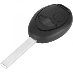 Sunxury - Coque de clé Fob Shell 2 Boutons Black Car Remote Key Fob Case Cover Shell Fit pour Mini One Cooper s R50 Remplacement du boîtier de clé à