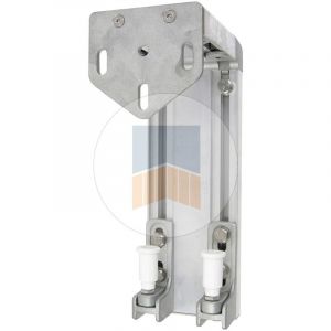 Support de guidage en Aluminium pour portail coulissant Finition: Noir Ral 9005 - Portac