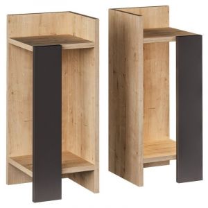 Cotecosy - calicosy - Lot de 2 tables de chevet H60 cm - elos