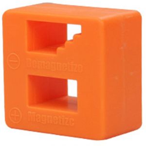 Aimant de D&eacute;Magn&eacute;tiseur de Magn&eacute;tiseur, Bloc de D&eacute;Magn&eacute;tiseur de Magn&eacute;tiseur &agrave; Interrupteur 2 en 1 ABS &agrave; Fonctionnement Rapide pour la Maintenance du