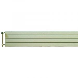 Radiateur eau-chaude plinthe 2151W 4 tubes 1800x305x119mm double panneau acier blanc fix mural CHORUS H28