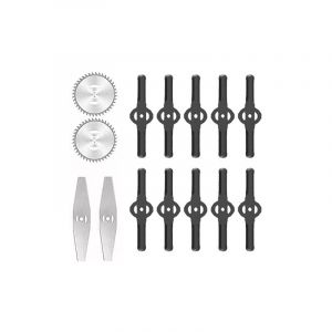 Galozzoit - Accessoires pour tondeuses à gazon Lames de désherbeur électrique Lames de scie Manche télescopique léger pour la coupe du gazon,