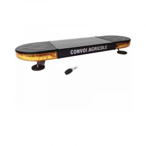 Rampe led pour convoi agricole magn&eacute;tique, sans fil et rechargeable - longueur 1 m&egrave;tre