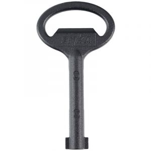 Cl&eacute; d'armoire DIN 43668, al&eacute;sage 5 MM, double panneton