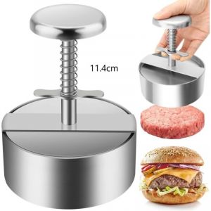 Presse &agrave; Burger, 304 Acier Inoxydable Presse &agrave; Hamburger, Ajustable Steak Hach&eacute; Presse &agrave; Burger, Facile &agrave; Utiliser, Antiadh&eacute;sive Presse &agrave; Hamburger