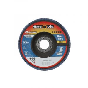 Flexovit - Disque à lamelles mega-line rose - ø 125 mm - Grain 120