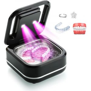 Nettoyeur de proth&egrave;ses dentaires ultrasonique, 180 ml/42 kHz, prot&egrave;ge-dents, appareils dentaires, nettoyeur de proth&egrave;ses dentaires sonique
