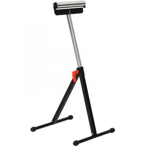 Servante d'atelier &agrave; rouleau pliable, support avec rouleau hauteur r&eacute;glable 68 &agrave; 110 cm, charge max. 90 kg, noir