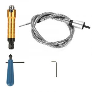 Meuleuse d'arbre flexible 6 mm, arbre flexible Poign&eacute;e flexible de mandrin d'arbre flexible de 0,5 &agrave; 6,5 mm pour le polissage, la gravure, le