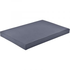 [neu.haus] - Coussin de Palette Valencia avec Housse Gris Foncé 120 x 80 x 10 cm