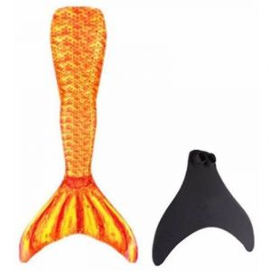 Queue de Sirène pour Adulte pour la Natation - Monopalme Incluse, Or