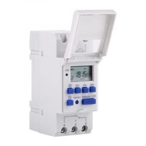 Cyslmuk - Interrupteur horaire programmable programmable hebdomadaire,Interrupteur Relais,avec écran lcd, minuterie 16on et 8off,THC15A 12V