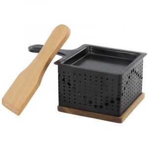 Paris Prix - Appareil à Raclette Individuelle 'Bougie' 16cm Noir