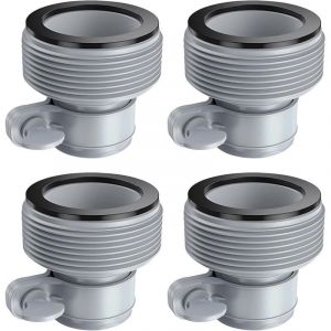 Lot de 4 adaptateurs de tuyau de piscine B, connecteur de tuyau de piscine B, kit de conversion de tuyau pour pompe de filtration Intex, tuyau de 1,5