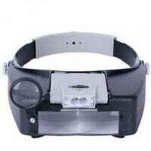 Bandeau Loupe Horloger Mains Libres Loupe avec Lumière Casque Loupe Grossissante avec LED Lumière, pour Horloger, Bijoutier, Lecture